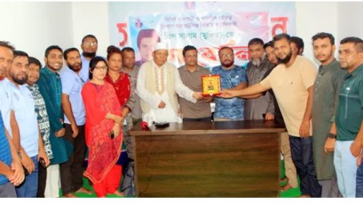 তরুণ উদ্যোক্তা মুকিতকে বিএমজেএ’র সংবর্ধনা