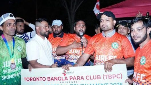 টরন্টো বাংলাপাড়া ক্লাব কর্তৃক আয়োজিত এ্যানুয়েল ফুটবল টুর্নামেন্ট অনুষ্ঠিত