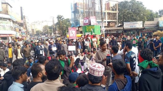 হাদি হত্যার বিচার চেয়ে সিলেটে আজও বিক্ষোভে ইনকিলাব মঞ্চ