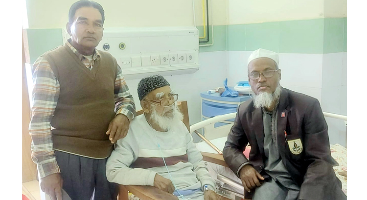 দ্বিতীয় বিশ্বযুদ্ধের সৈনিক শাহ নূর মোহাম্মদ ওসমানী হাসপাতালে চিকিৎসাধীন